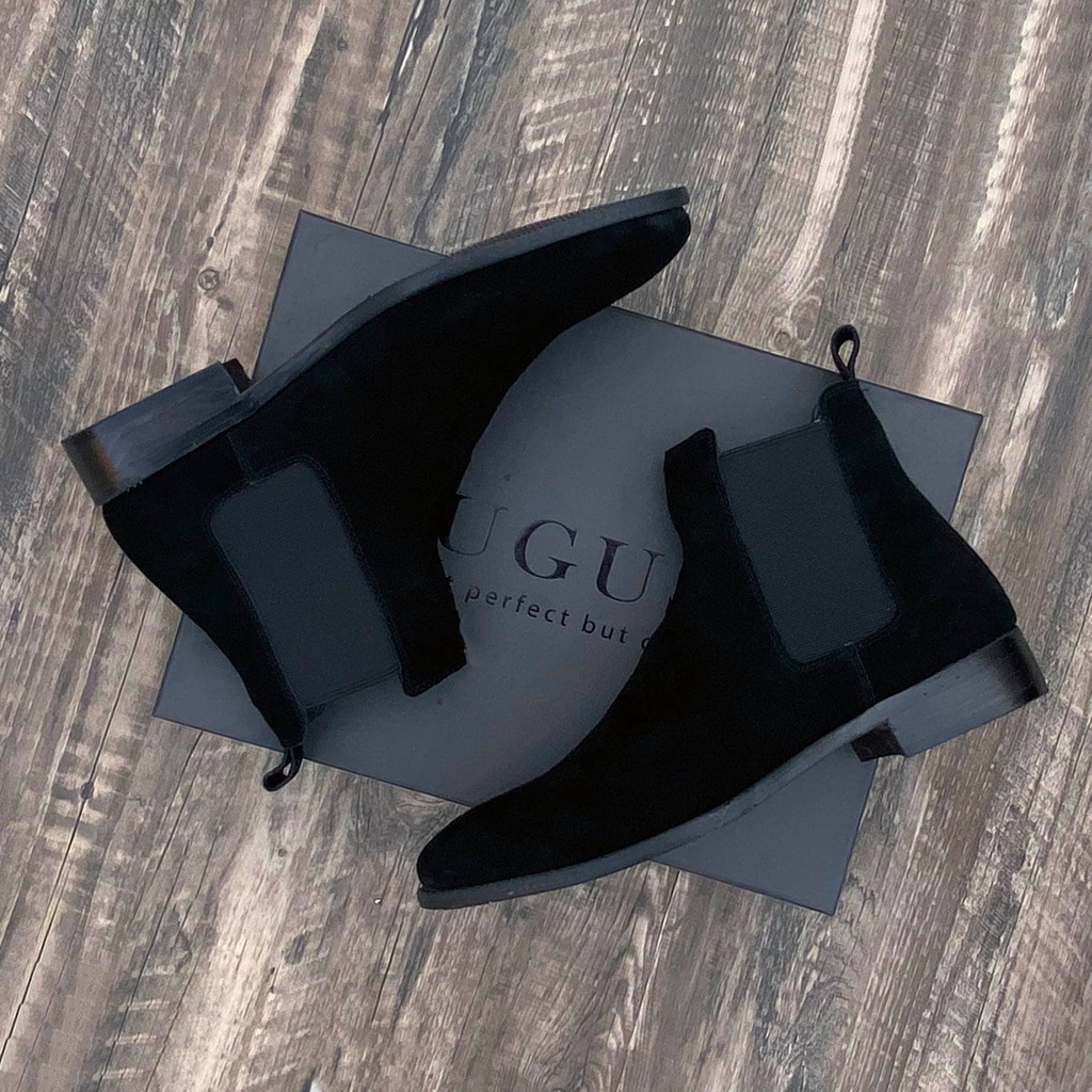 Giày nam Chelsea boots màu đen chất liệu da lộn thời trang | BigBuy360 - bigbuy360.vn