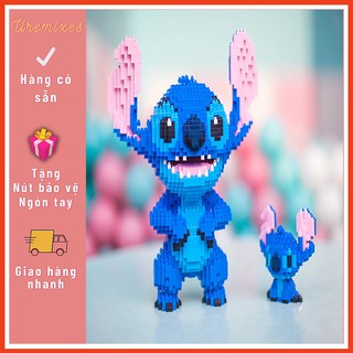 Bộ Mô Hình Lắp Ráp 3D Cho Bé Hình Stitch Đôi Cỡ Lớn