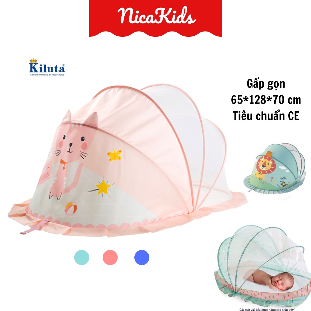 Màn gấp gọn cho bé hình thú đáng yêu Kiluta, chống muối đốt