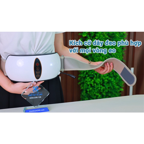 Máy massage rung đánh tan mỡ bụng BM-B45 sử dụng Pin + Điện, Đai massage rung giảm mỡ bụng, Đai rung nhiệt tan mỡ bụng