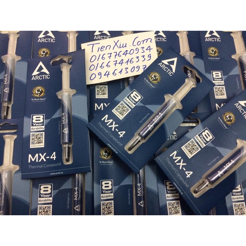 Kem tản nhiệt Mx5 Mx2 mx4 4g , nth1 1g chính hãng noctua Nt