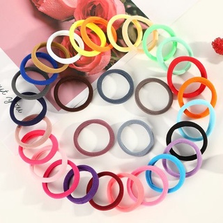Combo 10 dây cột tóc trơn nhiều màu co giãn tốt
