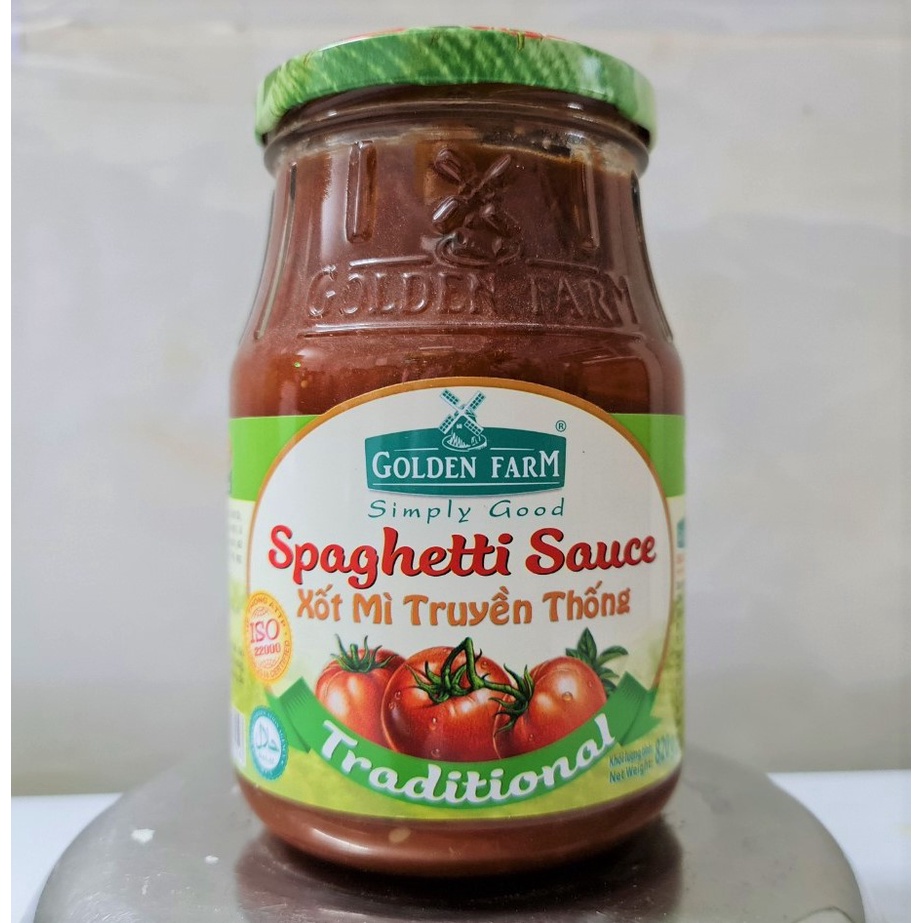 XỐT PIZZA, MÌ Ý  GOLDEN FARM Traditional Spaghetti Sauce