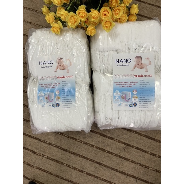 100 cái bỉm quần NaNo size M L xl Xxl xxxl xxxxl
