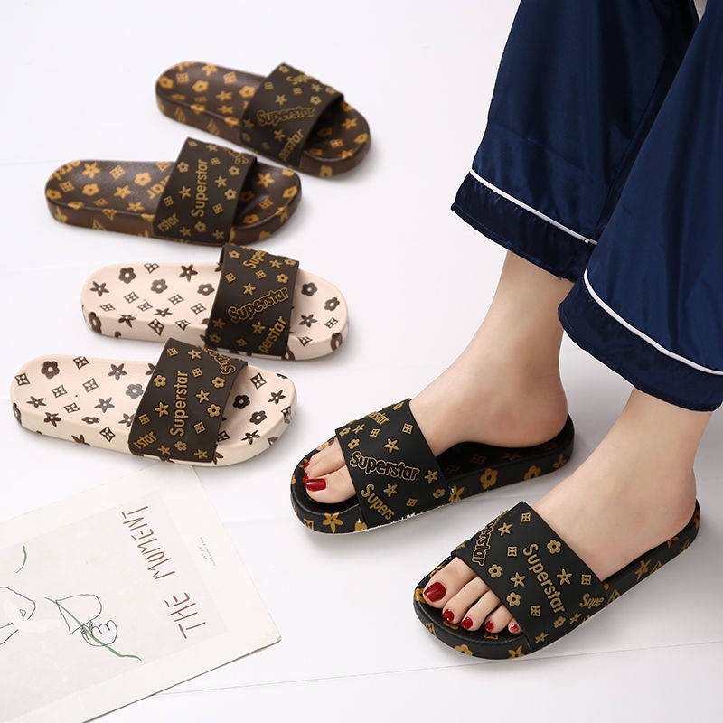Dép lê Dép Đi Trong Nhà Đế Dày Chống Trượt Thiết Kế Mới Thời Trang