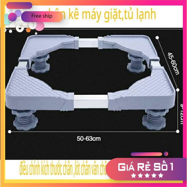 [HÀNG LOẠI 1]Chân Kê Máy Giặt Tủ Lạnh Đế Kê Chân Tủ Lạnh Máy Giặt Bằng Inox Đa Năng