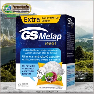 GS Melap Rapid ☪ Hỗ trợ giúp ngủ ngon, ngủ sâu giấc, cải thiện mất ngủ ☪ Nguồn gốc thiên nhiên an toàn