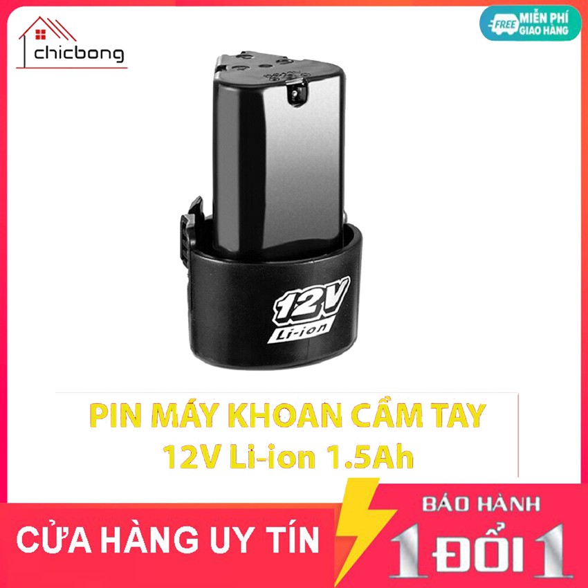 Pin Máy Khoan Cầm Tay 12v chính hãng, pin tam giác cho máy khoan bắt vít Pin 3S 12V 1500mAh Pin AOTUO, VOTO