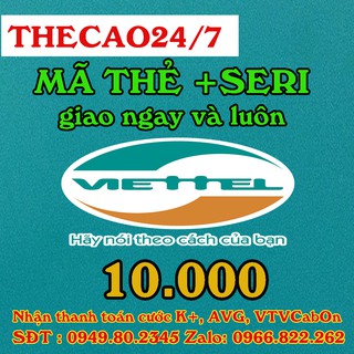 Mã thẻ viettel + mobi + vina 10k phù hợp với người nạp Game