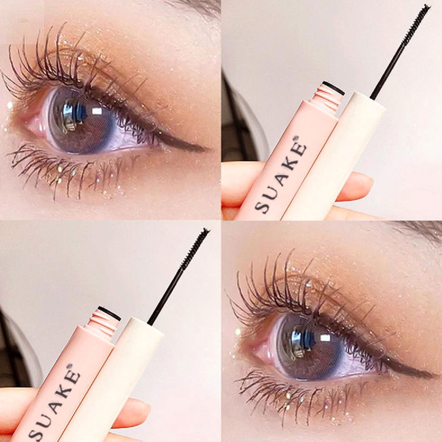 Mascara Dạng Lỏng Chống Thấm Nước Uốn Cong Làm Dày Và Dài Mi Nhanh Khô Trang Điểm Không Bị Chóng Mặt