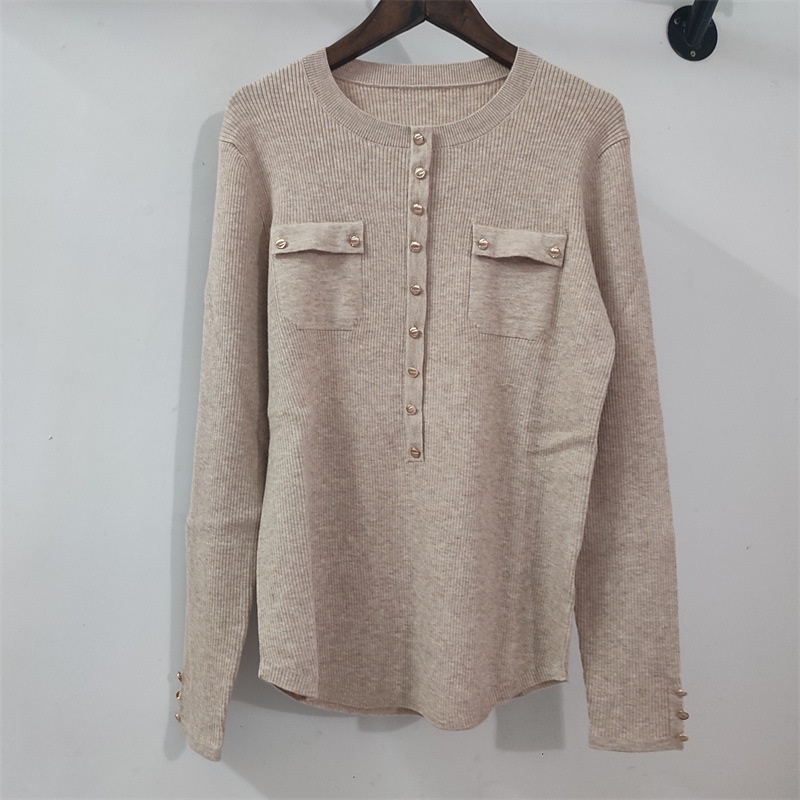 [ Hàng Cao Cấp ] Áo len cổ khuy nắp túi FUHO Fashion 055