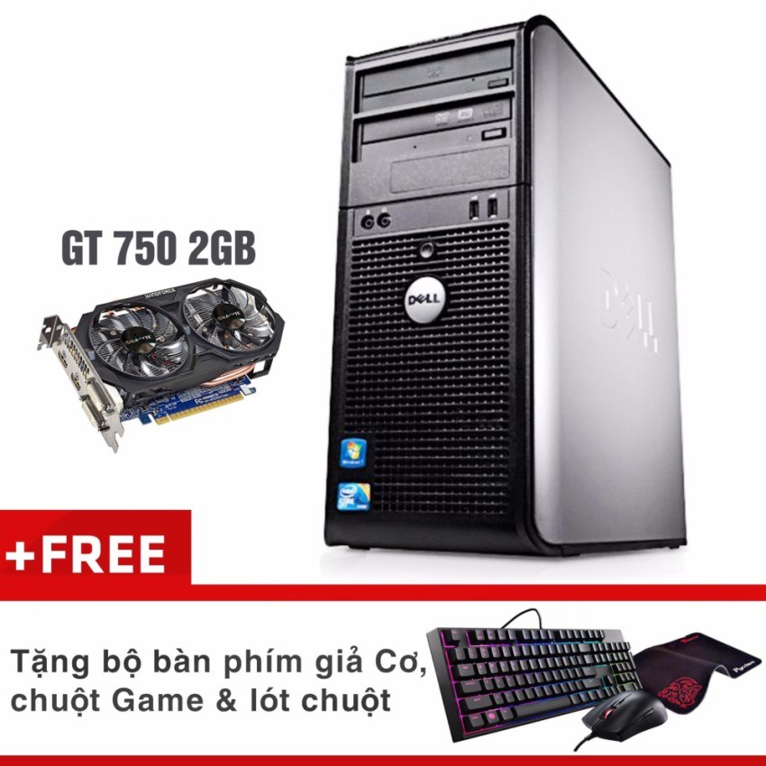 Máy tính chơi Game GTA V Dell Optiplex 780 MT (Core 2 QUAD Q6600, Ram 8GB, HDD 250GB, VGA GTX 750 2GB) + Quà Tặng | BigBuy360 - bigbuy360.vn