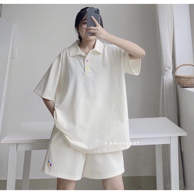 bộ pô lô 2 màu về sẵn nhiều tại kho