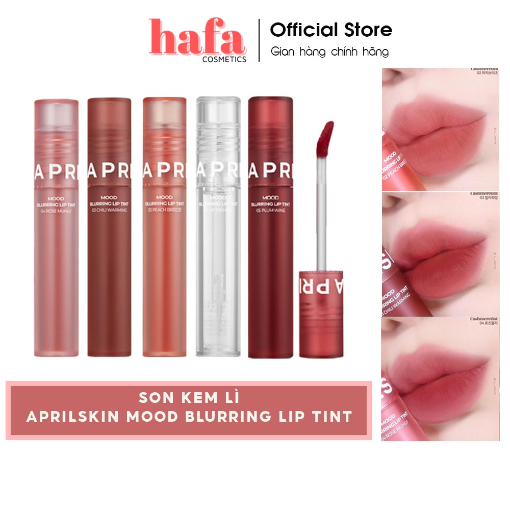 Son kem lì Aprilskin Mood Blurring Lip Tint 4g