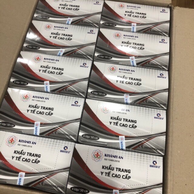 [ HÀNG CHÍNH HÃNG]Khẩu trang Y TẾ KHÁNH AN 4 lớp than hoạt tính khánh an