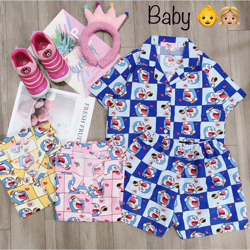 Đồ bộ Pijama ngắn bé trai bé gái 10-32kg