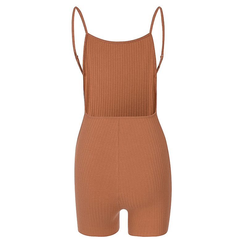 DUNEA Jumpsuit hở lưng không tay thời trang đường phố cho nữ