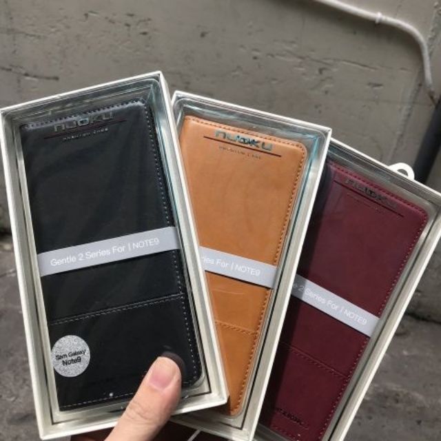 Bao da dạng ví cho Galaxy Note 9 hiệu Nuoku xịn chính hãng