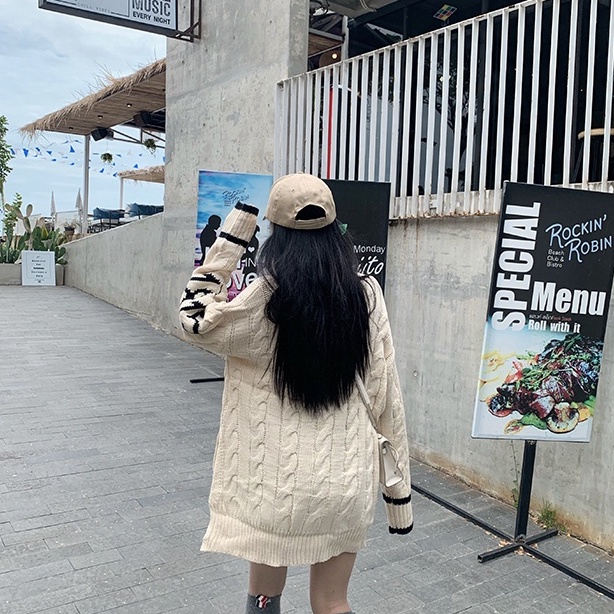 Áo len nữ tay dài cổ chữ V thời trang Hàn Quốc | BigBuy360 - bigbuy360.vn