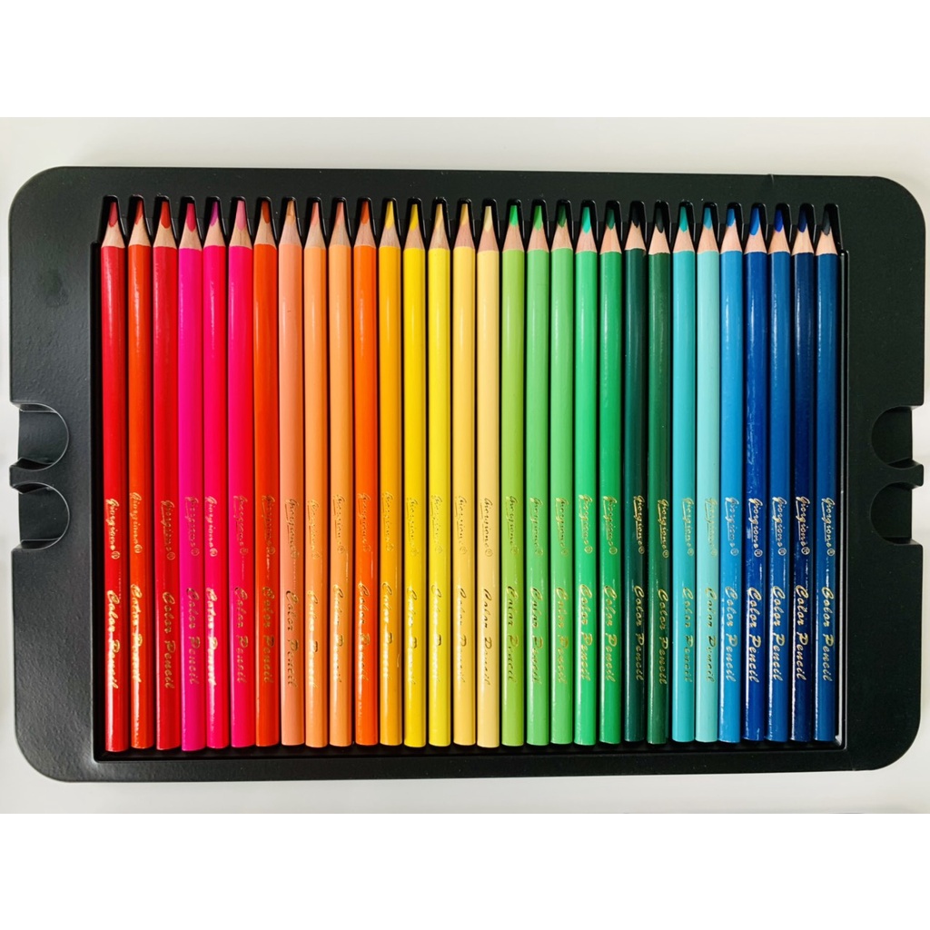 Bộ bút chì full 120 màu Giorgione vỏ thiếc xanh, đỏ, màu sắc đẹp bắt mắt - B93+94