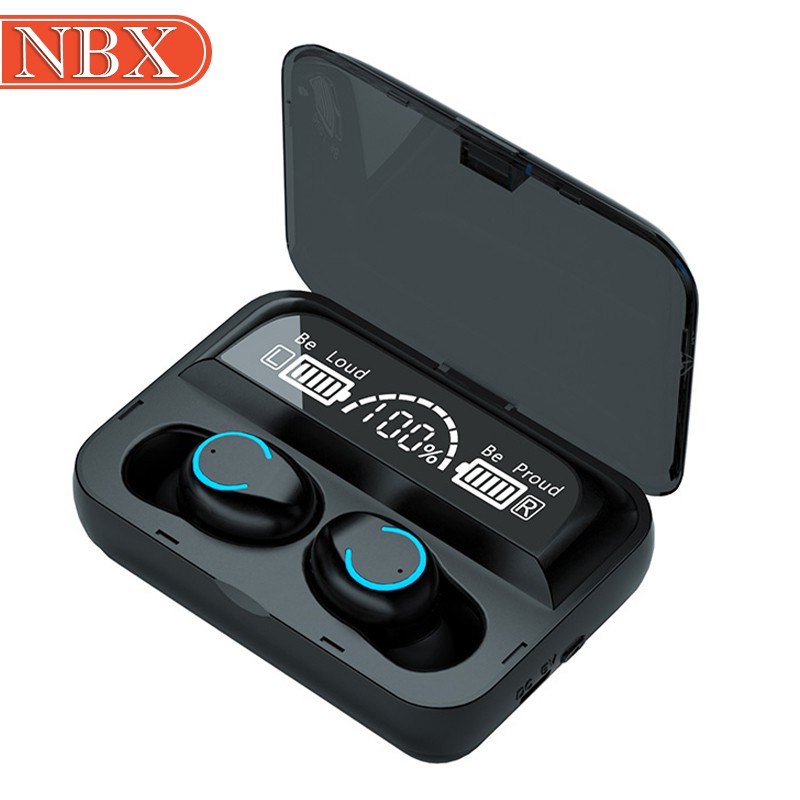 F9-47 Bluetooth headset TWS touch in-ear earplugs with flashlight