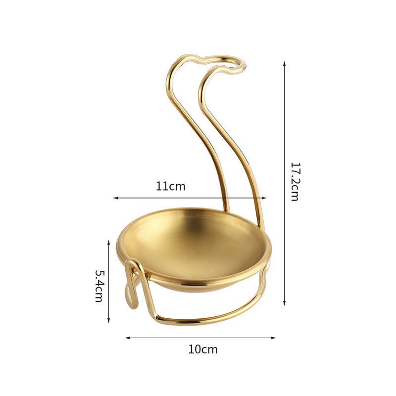 Kệ gác môi, thìa Decor inox vàng SUS 304 cao cấp không ăn mòn | Giá cài, treo đồ nhà bếp, khách sạn, nhà hàng mẫu mới