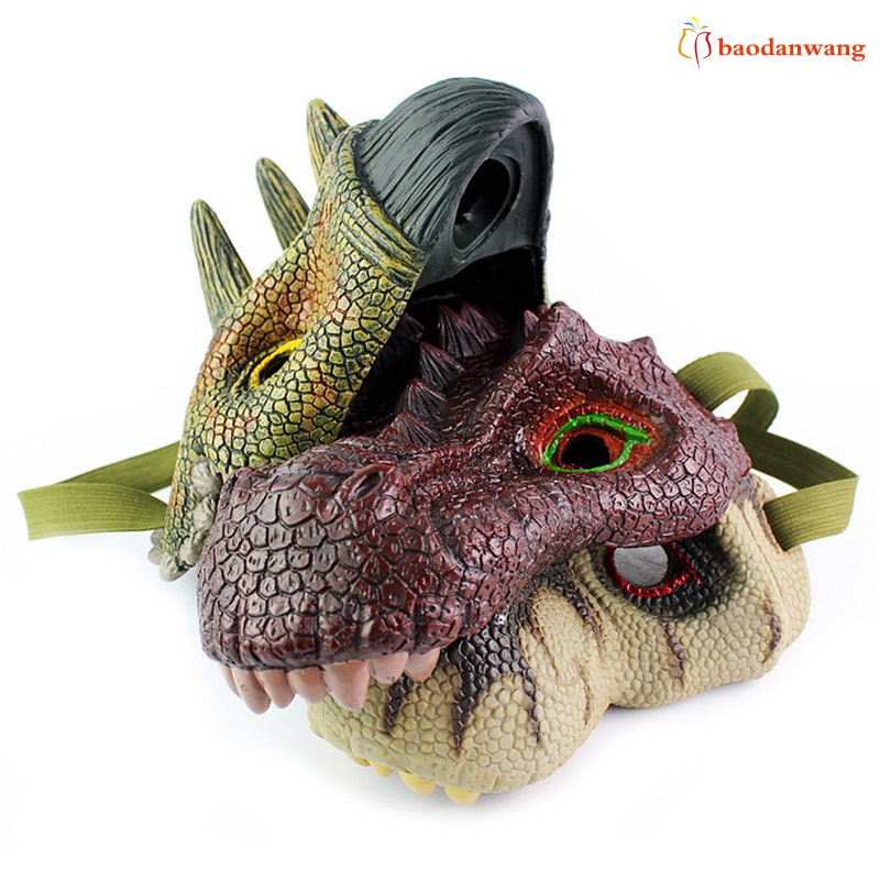 Mặt nạ đầu khủng long vui nhộn dành cho hóa trang dịp halloween
