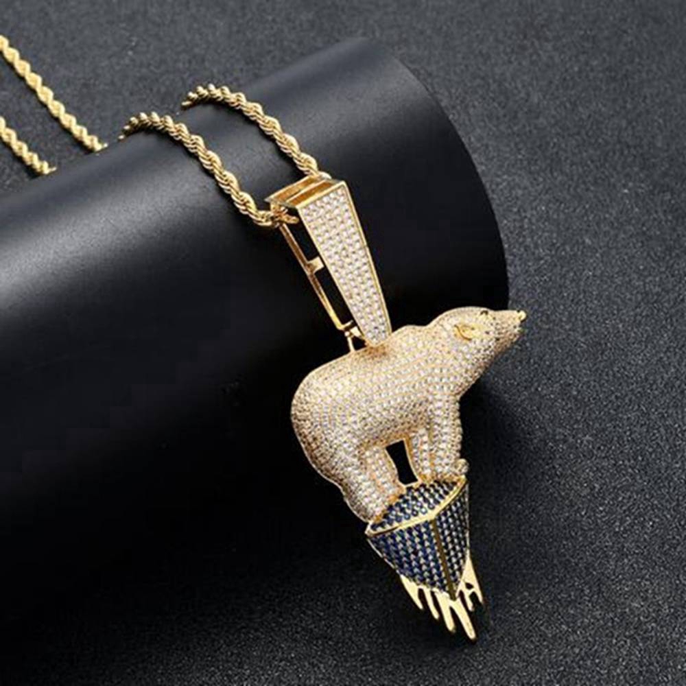 Vòng cổ mặt thú phong cách Hip hop