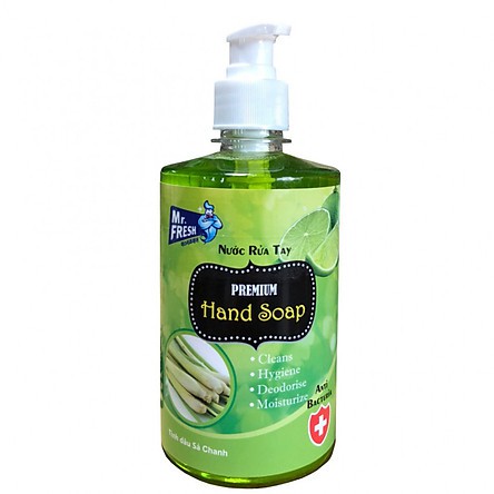 Nước rửa tay Premium Hand Soap khử mùi Mr.Fresh 500ml