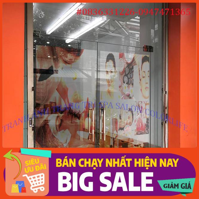 TRANH DÁN CỬA KÍNH SPA CAO CẤP