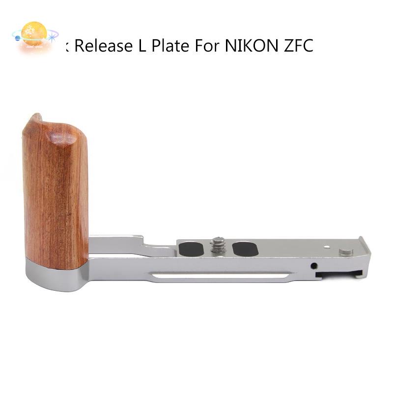 Tay Cầm Bằng Gỗ Tháo Lắp Nhanh Cho Giá Đỡ Máy Ảnh Kỹ Thuật Số NIKON ZFC Màu Đen