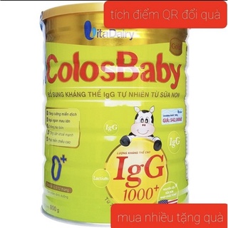 [QR tích điểm] Sữa Non ColosBaby Gold 0+ 800g 1000IgG