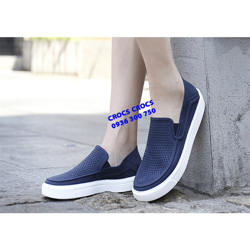 GIÀY NHỰA C.ROC.S CITILANE ROKA SLIP ON CHO NAM MÀU XANH NAVY | BigBuy360 - bigbuy360.vn