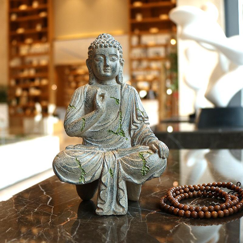 Tượng Phật trang trí tiểu cảnh, cá cảnh thủy sinh, ghép lũa, bán cạn , ghép cây bonsai- Tượng adida thiết kế sắc nét