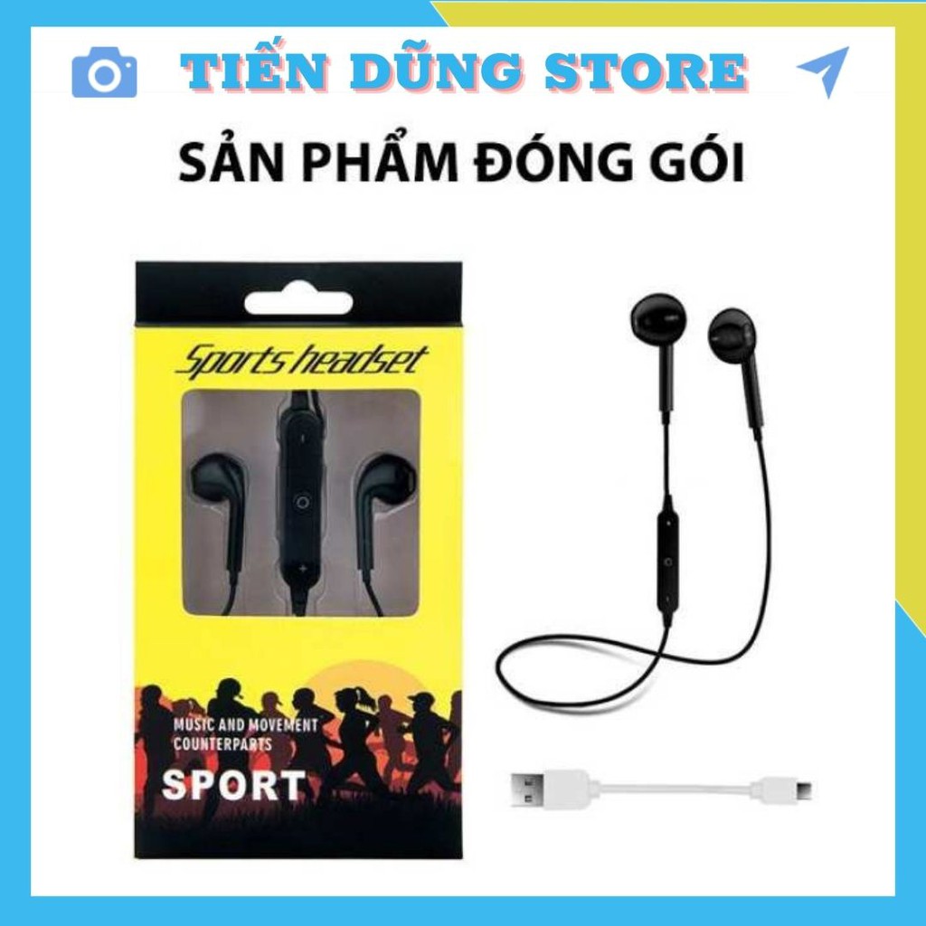 FreeShip- Sản Phẩm Cao Cấp Tai Nghe Bluetooth Sport S8 – Âm Thanh Siêu Bass - Tai nghe không dây