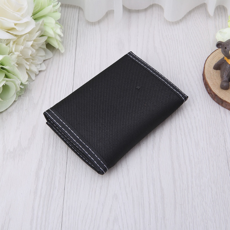 Ví vải canvas có khóa kéo thời trang nhiều màu tùy chọn cho nam