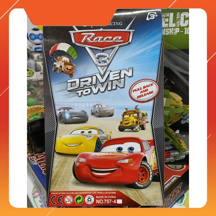 757-4 Hộp 8 xe Mc Queen chạy đà