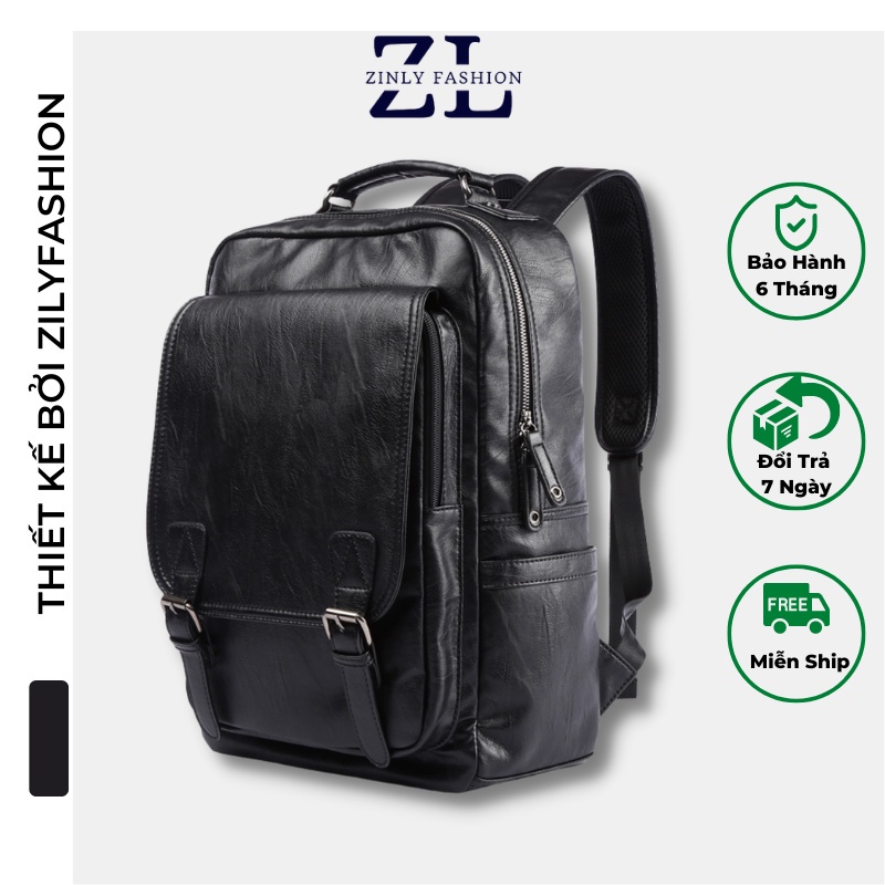 Balo Thời Trang Nam Chất Liệu Da PU Cao Cấp - Zinly 11
