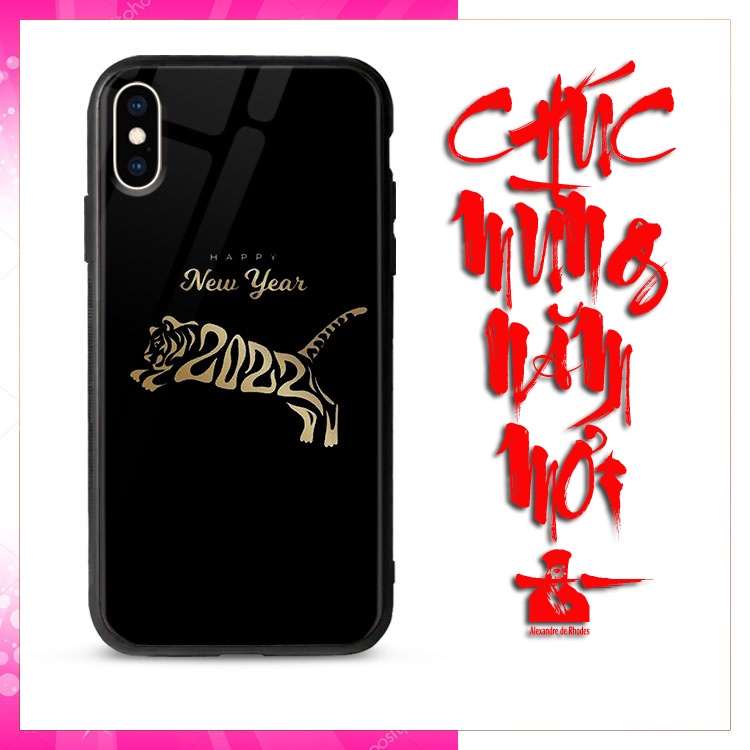 Ốp điện thoại mặt lưng kính iphone 11 pro Hình Năm 2022 SELLINE.OFFICIAL cho 6/6s/7/8/plus/x/xs/xr/11/pro/max/12