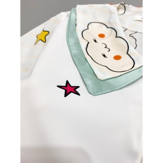 Bộ pijama lụa trẻ em cộc dài chất lụa mango mịn mát in hình siêu cute