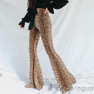 Quần Ống Loe Lưng Cao Họa Tiết Da Báo (Size S / M / L / Xl / Xxl)
