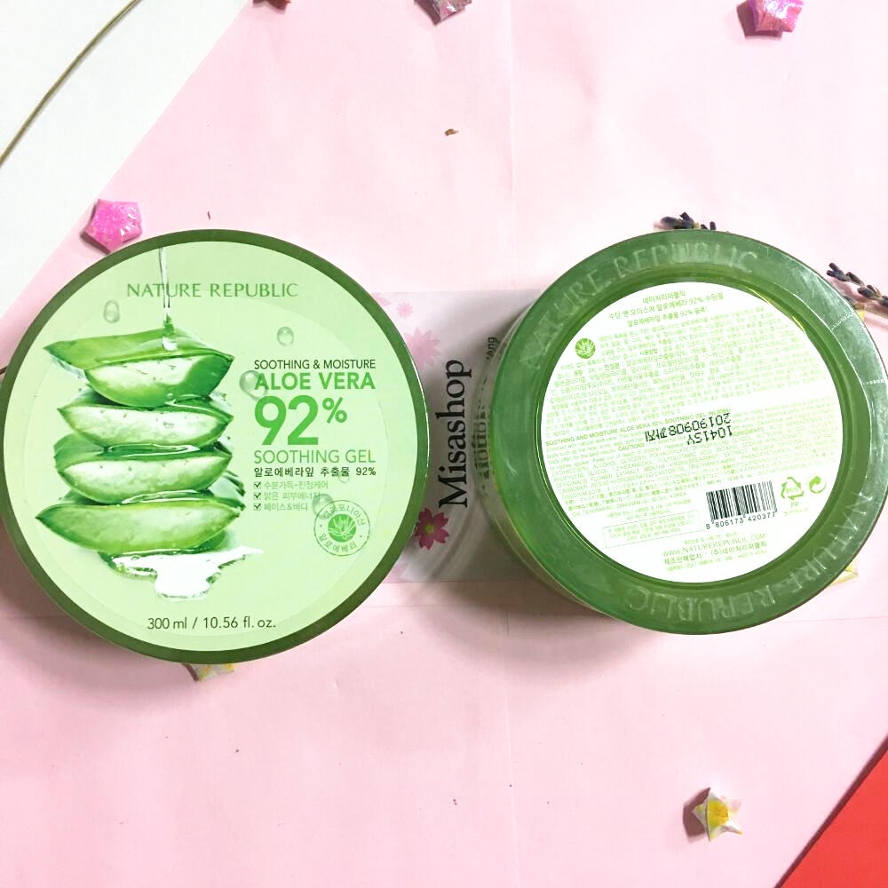 Gel Lô Hội Đa Năng Nature Republic Soothing &amp; Moisture Aloe vera 92%