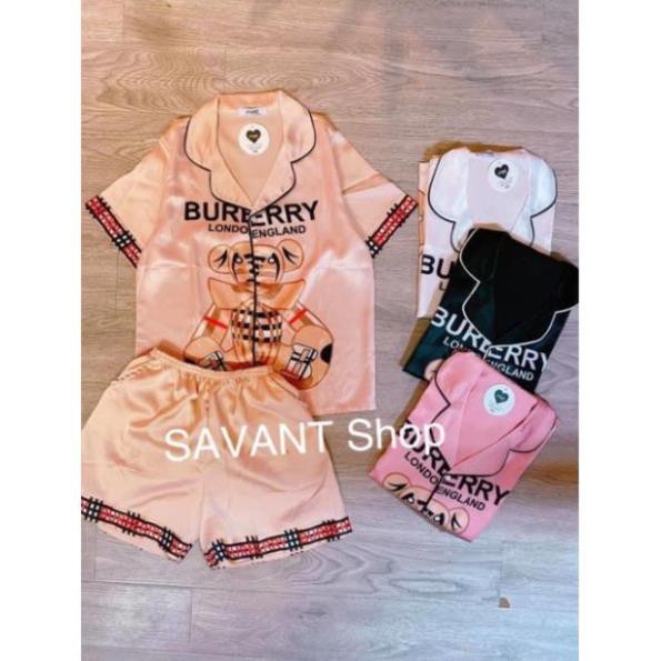 Đồ ngu Pijama Cộc Tay Quần Đùi Lụa SaTin Cao Cấp <3 | BigBuy360 - bigbuy360.vn