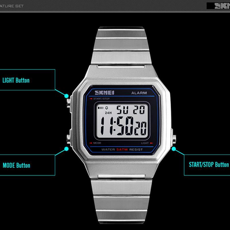 Đồng Hồ Điện Tử SKMEI 1377 Chống Thấm Nước Cho Nam