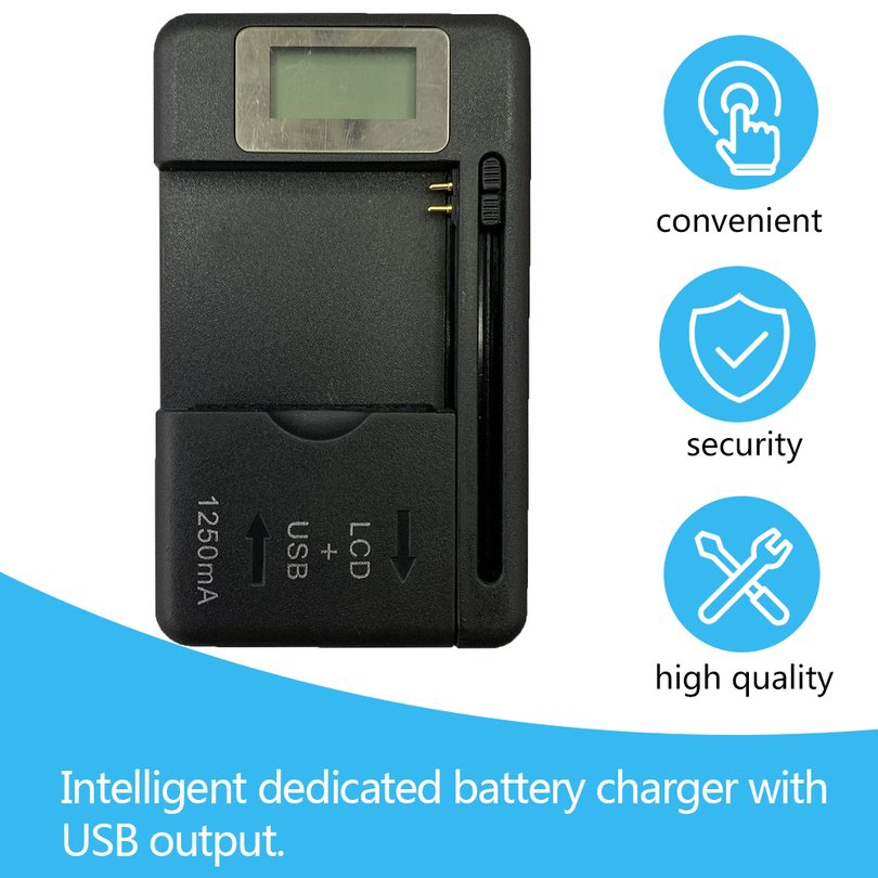 Củ sạc điện thoại cổng USB có màn LCD hiển thị tiện dụng