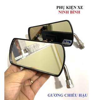 Gương Xe Máy Chữ Nhật, Gương Chiếu Hậu Mini Rõ Nét, Kiểu Ráng Mới Ren 8 Và Ren 10