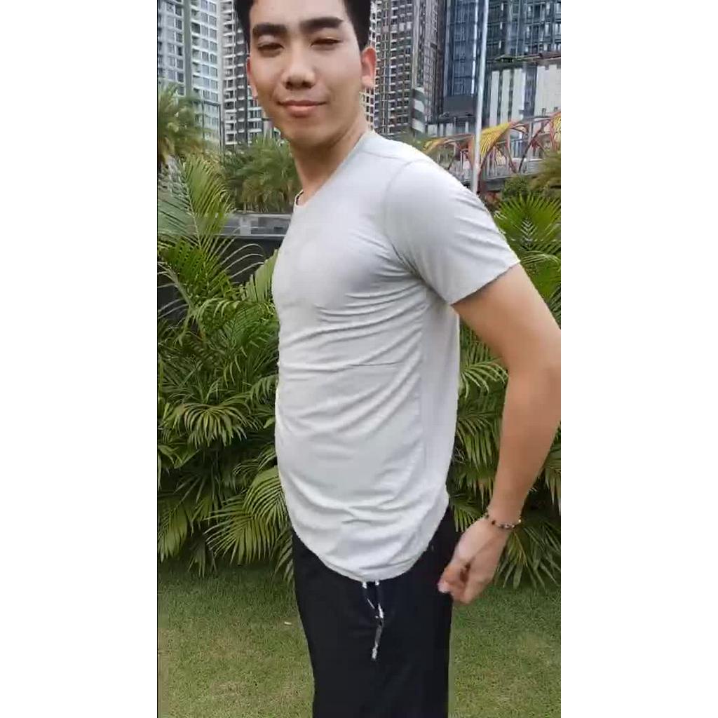 [50KG-95KG] Có Video, Thun Lạnh co giãn 4 Chiều, Áo Thể Thao Nam | BigBuy360 - bigbuy360.vn