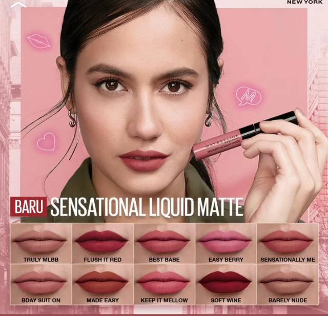 (hàng Mới Về) Son Kem Lì Maybelline Sensation 03 Màu Đỏ 7ml