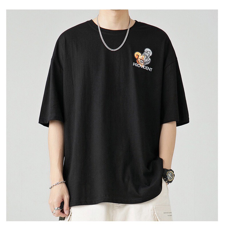 Áo thun tay lỡ.Hình Chuột Jet. Phông Unisex nam nữ. Cotton oversize form rộng CZ065