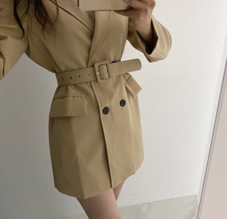 (Hàng có sẵn) Siêu phẩm Áo Blazer dáng dài cao cấp (có ảnh chụp thật)